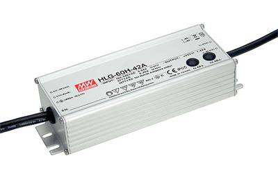 MEAN WELL HLG-60H-24B, 60 W, IP67, 90 - 305 V, 2,5 A, 24 V, 61,5 mm | Belysning - Tillbehör & reservdelar - Transformator | GameStuff