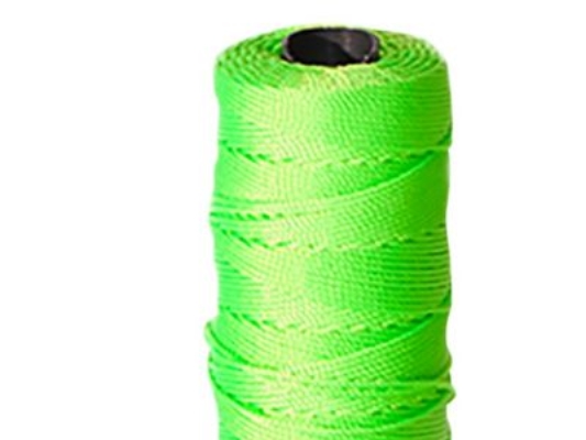 Roliba spackelsnöre neongrön 1,2 mm - 3-trådig 6-8 nylon 120 m | Verktyg & Verkstad - Handverktyg - Murareverktyg | GameStuff