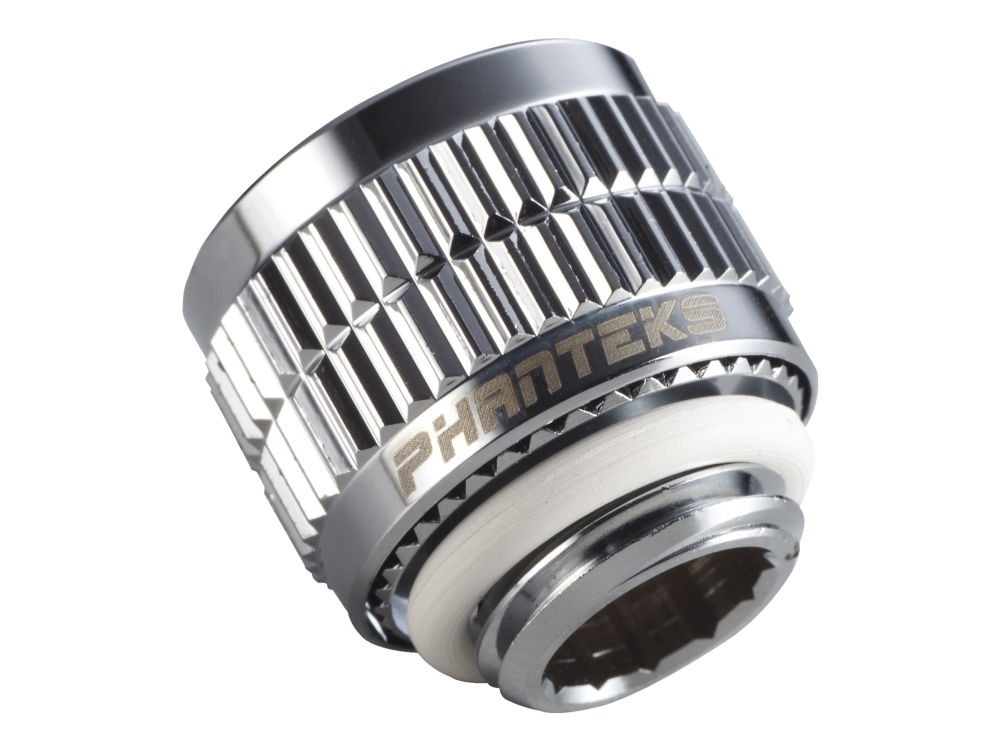 Phanteks Glacier 13/10Mm Soft Tube Fitting (1/2" - 3/8"), G1/4 - Kølevæske System Tilpasning - Spejlkrom