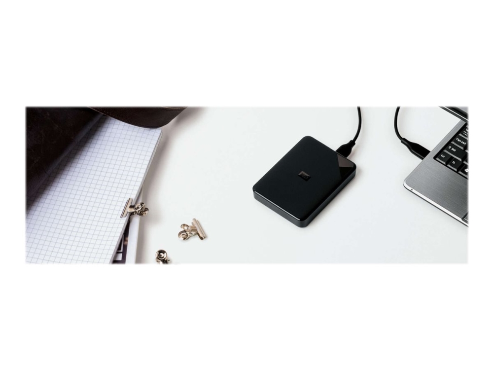 WD Elements SE WDBEPK0010BBK - Harddisk - 1 TB - ekstern (bærbar) - USB 3.0