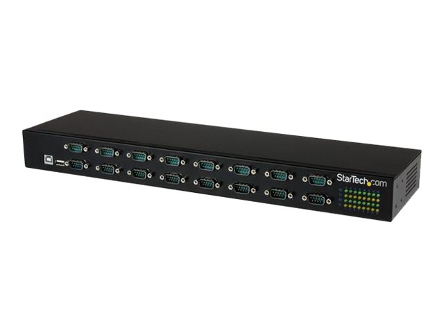 Startech.Com Usb Zu Seriellem Hub - 16 Ports - Com Port Retention - Rack Mount Und Daisy Chainable - Ftdi Usb Zu Rs232 Hub (Icusb23216fd) - Serieller