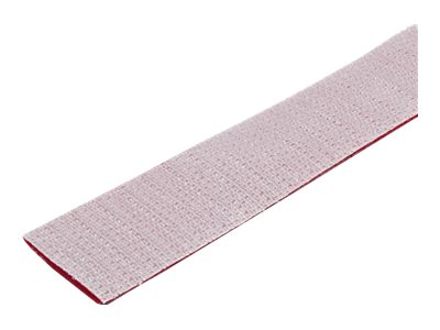 Startech 25Ft Hook And Loop Roll, Cut-To-Size Reusable Cable Ties, Bulk Industrial Wire Fastener Tape / Adjustable Fabric Wraps Red / Resuable Self G