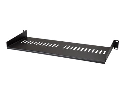 Startech 1U Vented Server Rack Cabinet Shelf, 7In Deep Fixed Cantilever Tray, Rackmount Shelf For 19" Av/Data/Network Equipment Enclosure W/ Cage Nut