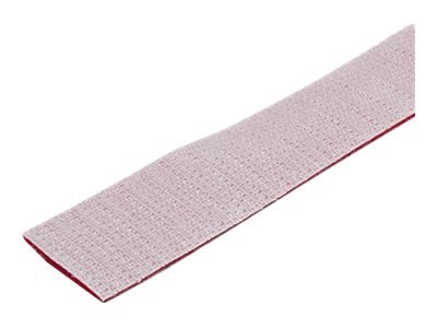 Startech 50Ft Hook And Loop Roll, Cut-To-Size Reusable Cable Ties, Bulk Industrial Wire Fastener Tape / Adjustable Fabric Wraps Red / Resuable Self G