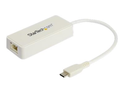 Startech.Com Usb-C Auf Gigabit Ethernet Adapter Mit Usb-A Port - 1Gbit/S Nic Usb 3.0/Usb 3.1 Typ-C Netzwerkadapter - Usb-C/Tb3 Kompatibler 1Gbe Nic -