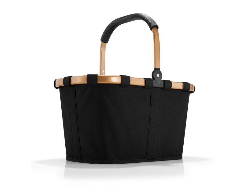 Reisenthel BK7041, Varukorg, Svart, Guld, Gjuten aluminium, Polyester, 22 l, 480 mm, 280 mm | Baby & barn - Textil och kläder - Väskor | GameStuff