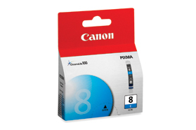 Canon Cli-8C - Cyan - Original - Blækbeholder - For Pixma Ip3500, Ip4500, Ip5300, Mp510, Mp520, Mp610, Mp960, Mp970, Mx700, Mx850, Pro9000