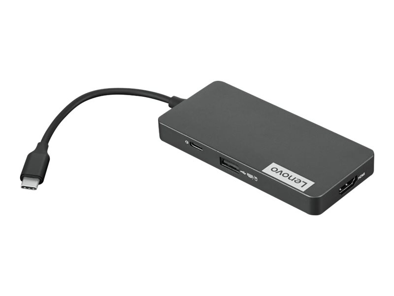 Lenovo USB-C 7-in-1 Hub - Dockingstation - USB-C - HDMI for K14 Gen 1; ThinkCentre M75t Gen ThinkPad E14 Gen 3; P15v Gen 3; Fold 16 Gen 1