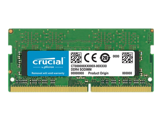 Crucial Ct2k32g4sfd832a, 64 Gb, 2 X 32 Gb, Ddr4, 3200 Mhz, 260-Pin So-Dimm