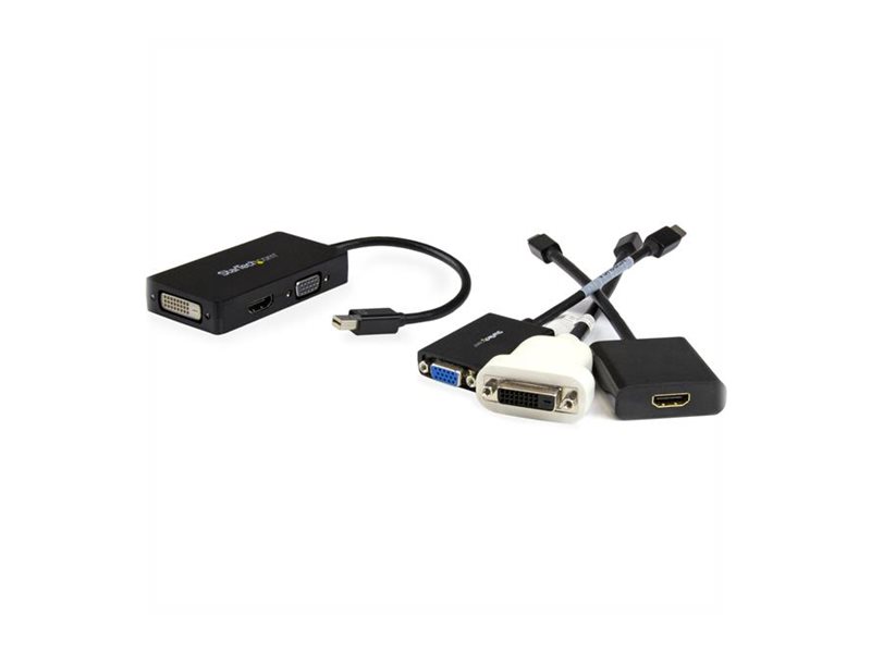 Startech.Com 3-In-1 Mini Displayport Auf Hdmi / Dvi / Vga Adapter - Reiseadapter, 0,15 M, Mini Displayport, Dvi-D + Vga (D-Sub) + Hdmi, Stecker, Buch