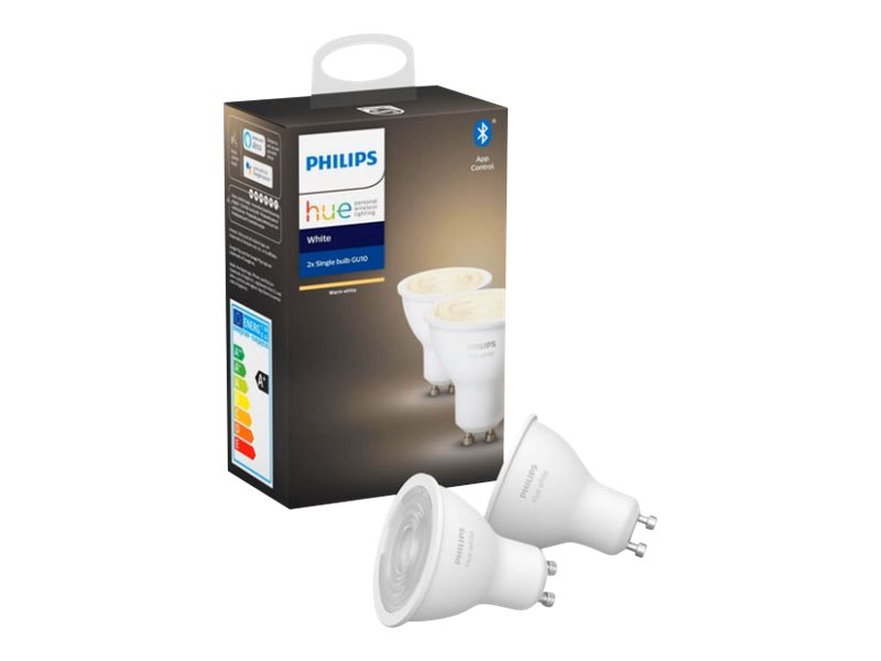 Philips Hue White Gu10 Lyskilde Double Pack Bt