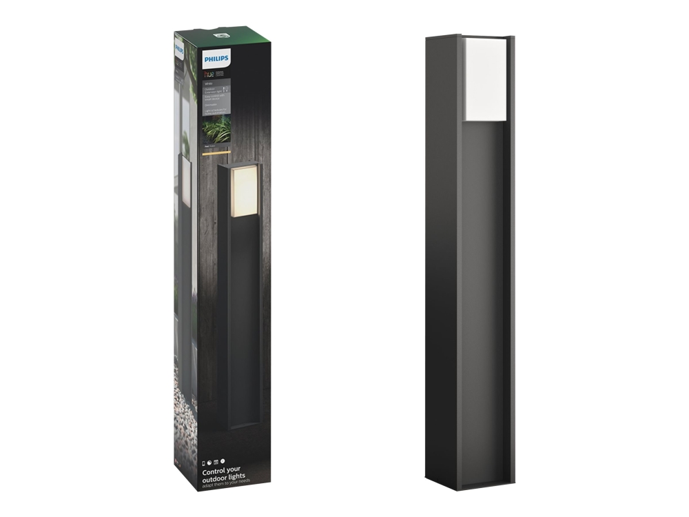 Philips Hue White Turaco - Golvlampa - LED-glödlampa - E27 - 9.5 W - klass A+ - antracit | Smart belysning - Utomhusbelysning | GameStuff