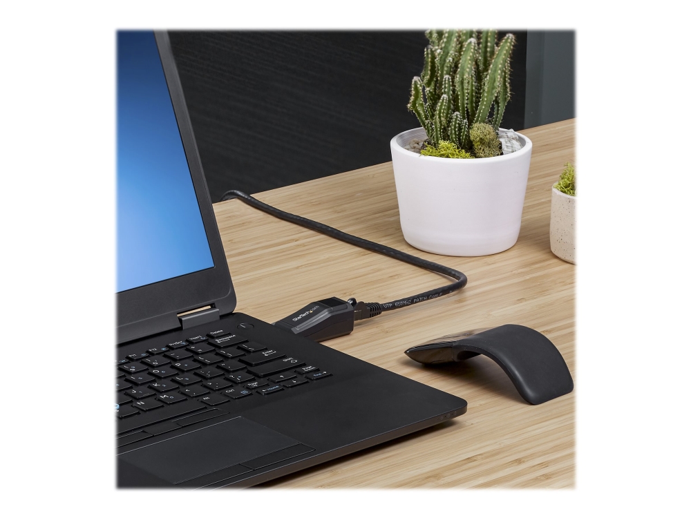 StarTech.com USB 3.0 to Gigabit Ethernet NIC Network Adapter - 10/100/100 Mbps Network Adapter - USB to Ethernet LAN Adapter - USB to RJ45 (USB31000NDS) - Nätverksadapter - USB 3.0 - Gigabit Ethernet - svart | Datortillbehör - Nätverk - Nätverkskort | GameStuff