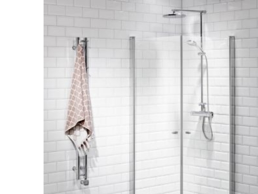 Vetro svingdør 79x200 - Justerbar Aluprofil, 6mm Hærdet Klart Glas, EasyClean, Lige