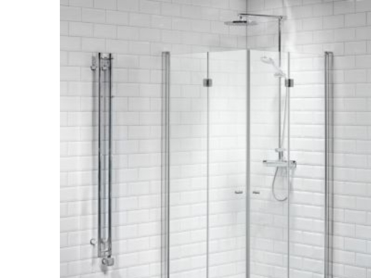 Vetro foldedør 79x200 - Justerbar Aluprofil, 6mm Hærdet Klart Glas, EasyClean