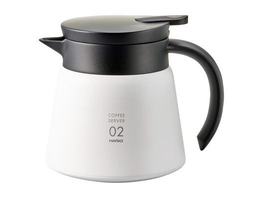 Hario VHS-60W, 0,55 L, Polypropylen (PP), Silikone, Rustfrit stål, Sort, Hvid, 161 mm, 127 mm, 142 mm