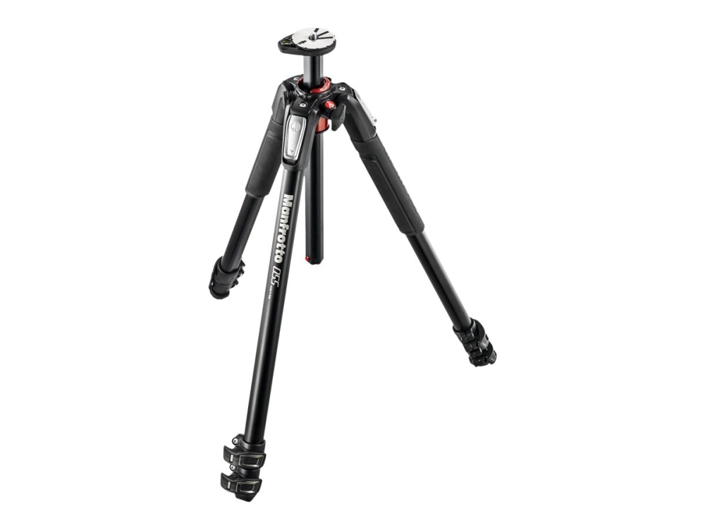 Manfrotto 055 aluminium 3-section photo tripod with horizontal column