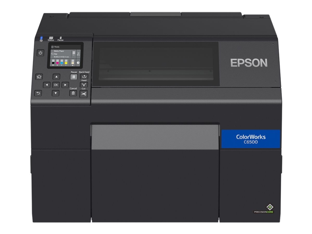 Epson Colorworks Cw-C6500ae - Etiketprinter - Farve - Blækprinter - Rulle (21,59 Cm) - 1200 X 1200 Dpi - Op Til 85 Mm/Sek. (Mono) / Op Til 85 Mm/Sek.
