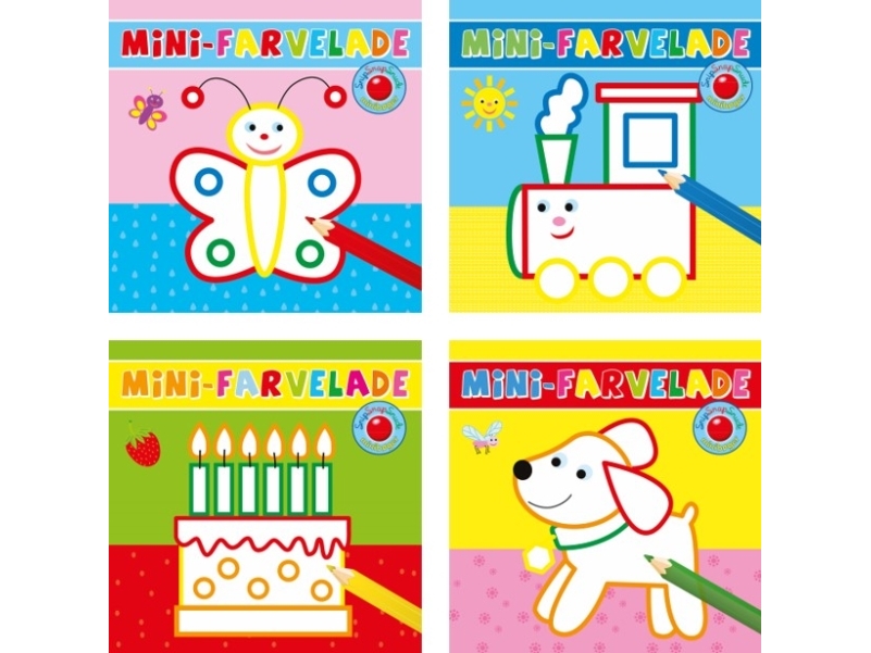 Snip Snap Snude: Mini Farvelade 1-4 (Æske Med 48 Stk. Ass. - Pris Pr. Stk. Ca. Kr. 11,95 |