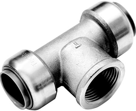 Roth Tee Rustfri Stål 22 Mm X 34" X 22 Mm