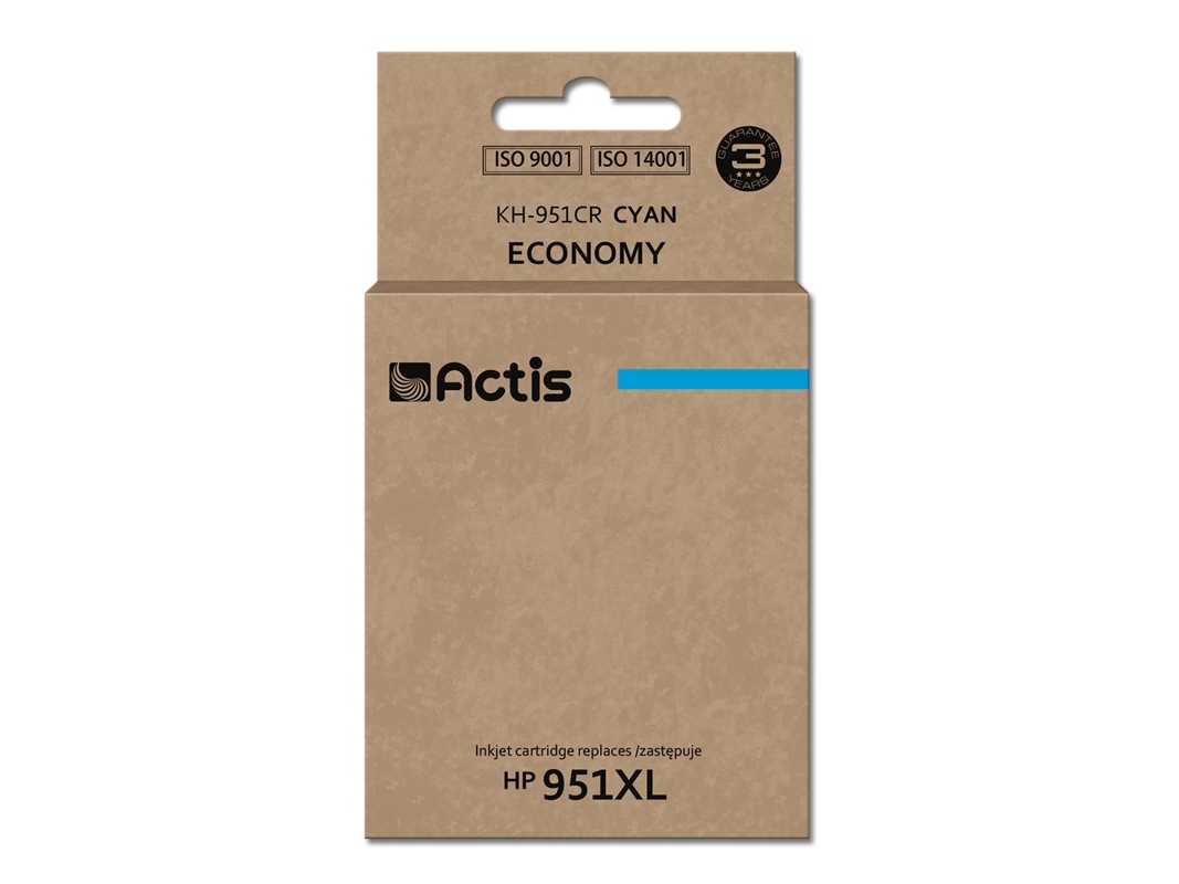Actis Kh-951Cr Tintenpatrone (Ersatz Für Hp 951Xl Cn046ae Standard 25Ml Cyan), Standardertrag, Tinte Auf Farbstoffbasis, 25 Ml, 1 Stück(E), Einzelpac