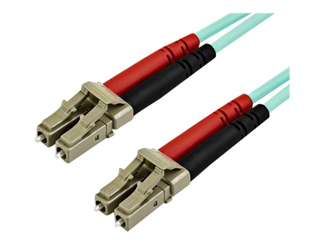 Startech.Com 7 M Om4 Lc Zu Lc Multimode Duplex Glasfaser Patchkabel - Aqua - 50/125 - Glasfaserkabel - 40/100Gb - Lszh (450Fblclc7) - Patchkabel - Lc