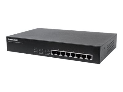 Intellinet 8-Port Gigabit Ethernet Poe+ Switch, 8 X Poe Ports, Ieee 802.3At/Af Power-Over-Ethernet (Poe+/Poe), Endspan, Desktop, Box - Switch - 4 X 1