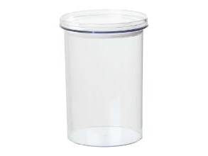 Opbevaringsglas Stockholm 1 Liter Ø11xh15.7Cm Polypropylen Klar,6 Stk/Pk