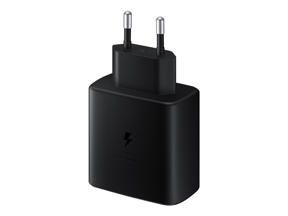 Samsung Travel Adapter EP-TA845 - Strömadapter - 45 Watt - 3 A - SFC 2.0 (USB-C) - på kabel: USB-C - svart - för Galaxy A20, A50, A70, A8s, M30, M40, Note10, S20, S20 5G, S20+ 5G, Z Flip, Z Flip 5G | Datortillbehör - Laddare & Batterier - Övriga nätaggregat | GameStuff