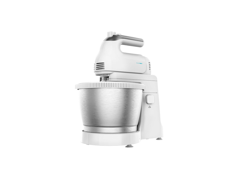 Cecotec Powertwist 500 Steel, Bordmixer, Sølv, Hvid, Slå, Ælte, Mikse, Omrøre, 3,5 L, Rustfrit Stål, 500 W