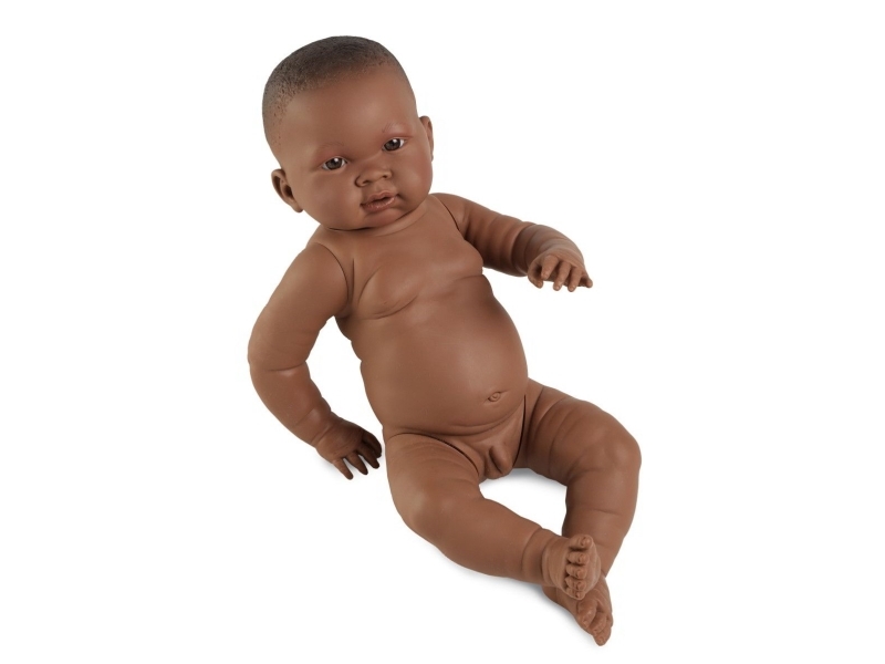 Llorens Puppe Baby Junge Noe 45 Cm Ohne Kleidung Dunkle Haut (45003)