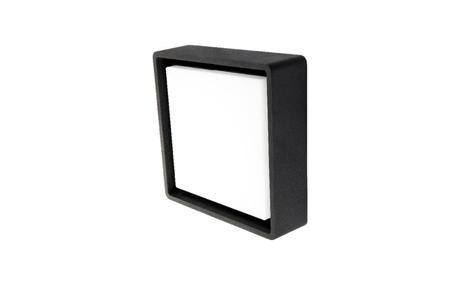 Wall/Loft Frame Square Led 6W 3000K, 500 Lumen, Schwarz, Ip65