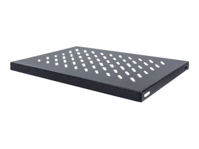 Intellinet 19" Fixed Shelf, 1U, 345Mm Depth, Max 50Kg, Black - Rackhylde - Sort, Ral 9005 - 1U - 19"
