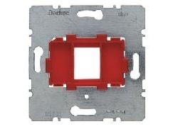 Berker Montageplatte Mit Roter Halterung Für Modular-Einfachstecker Ip20