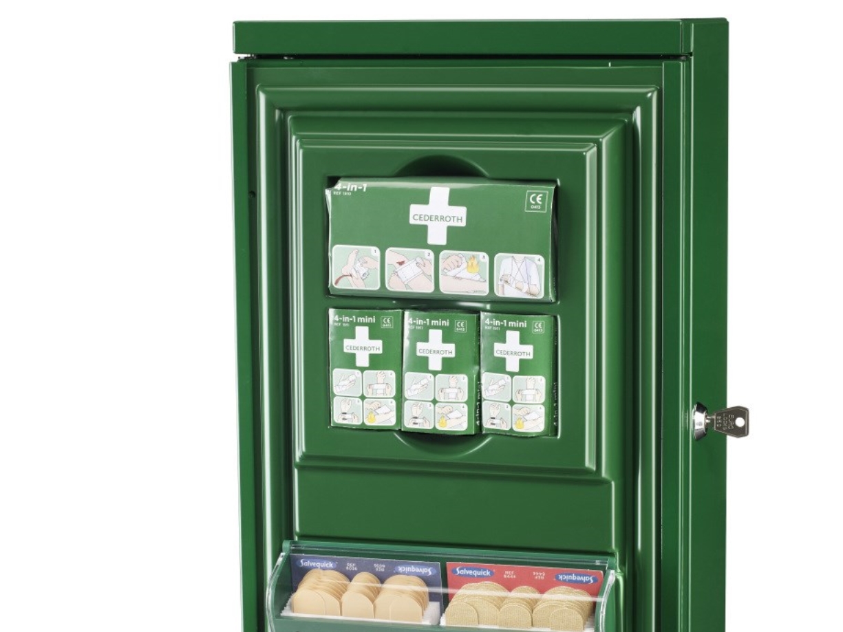 Cederroth Första hjälpen-skåp Mini | Kläder & Säkerhet - Säkerhetsutrustning - Första hjälpen | GameStuff