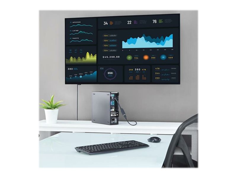 Startech.Com Displayport Auf Hdmi Video Adapter / Konverter Mit Bis Zu 1920X1200 (Stecker/Buchse), 0,24 M, Hdmi Typ A (Standard), Displayport, Weibli