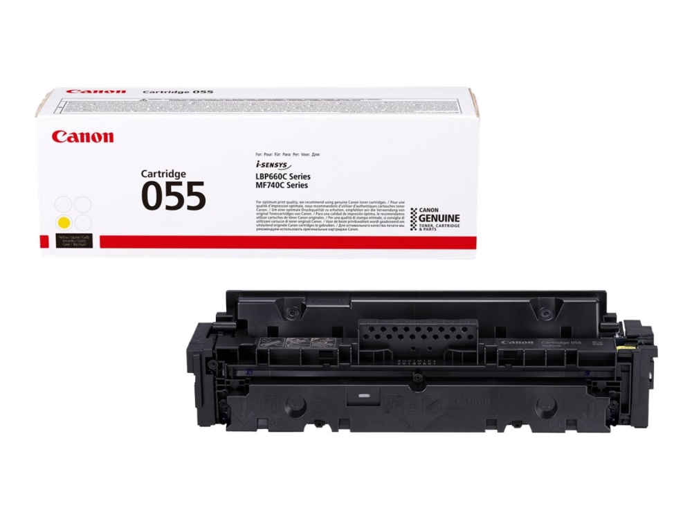 Canon 055 - Gul - original - tonerpatron - for imageCLASS LBP664, MF745  i-SENSYS LBP663, LBP664, MF742, MF744, MF746  Satera LBP662