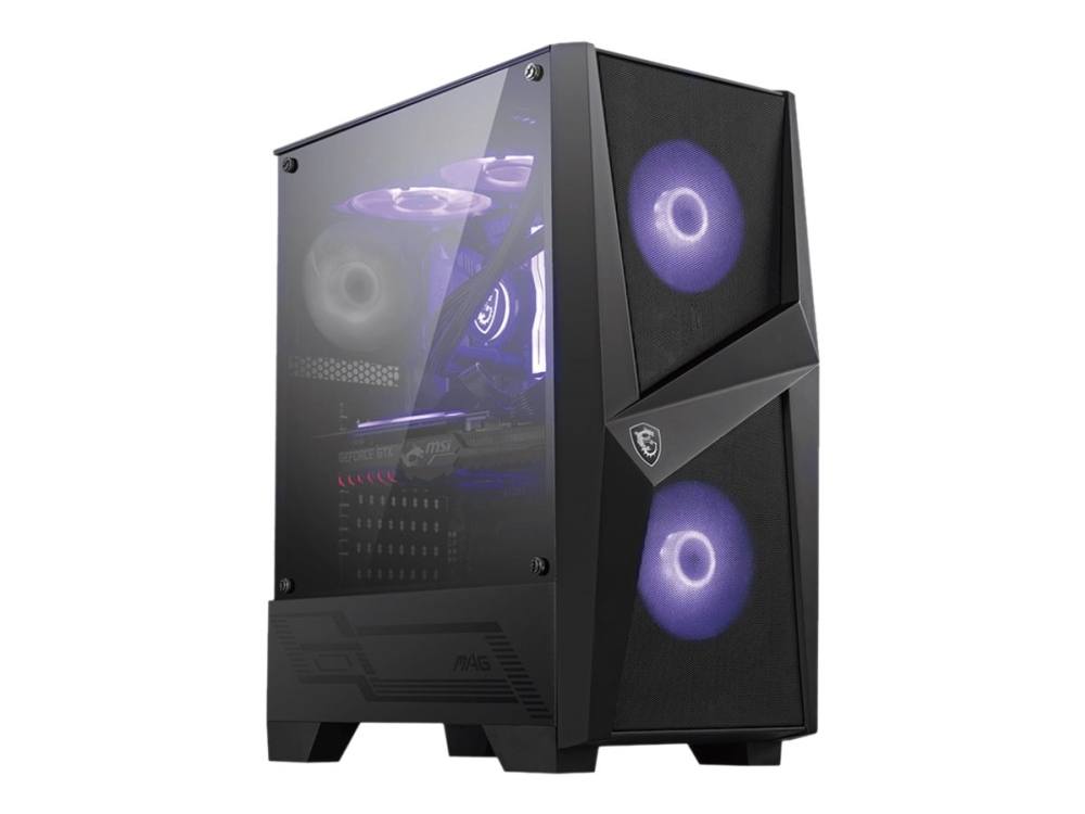 Msi Magforge100m, Midi Tower, Pc, Schwarz, Transparent, Atx,Mini-Atx,Mini-Itx, Gehärtetes Glas, Gaming