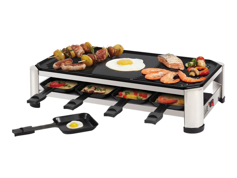 FRITEL RG 2170 - Raclette/grill - 1.5 kW - rostfri stålkrom/svart | Köksapparater - Köksutrustning - Raclette | GameStuff