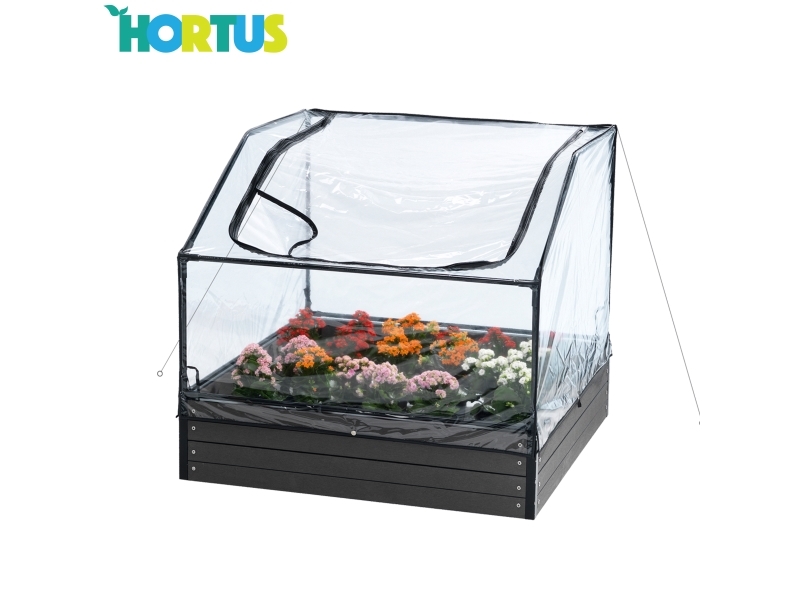 HORTUS Bäddväxthus Låg 109x109x40/70 cm (211-101)
