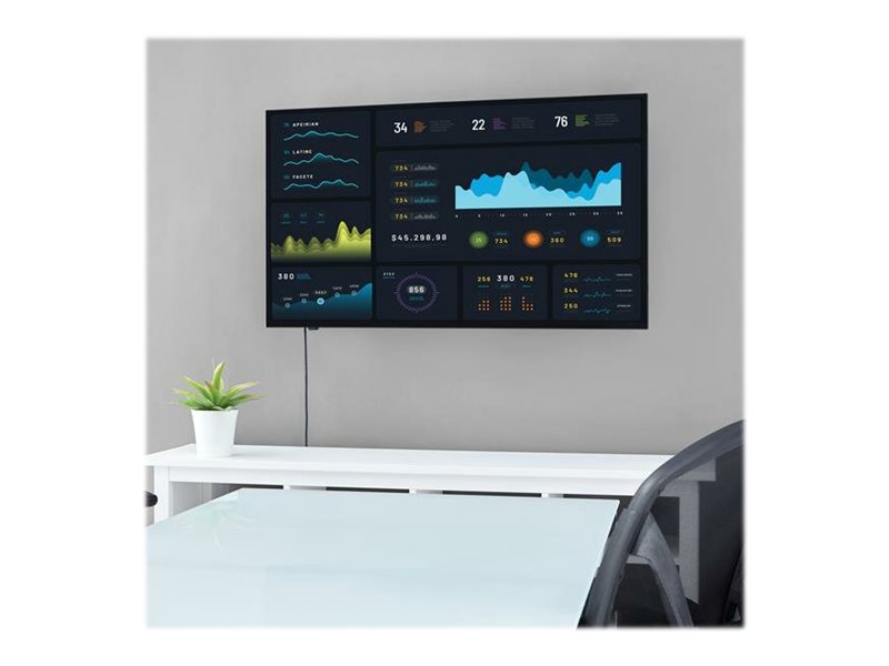 Startech.Com Flachbildfernseher Wandhalterung - Für 32 Bis 75 Zoll Lcd, Led Oder Plasma Fernseher / Tv, 81,3 Cm (32"), 190,5 Cm (75"), 75 X 75 Mm, 60