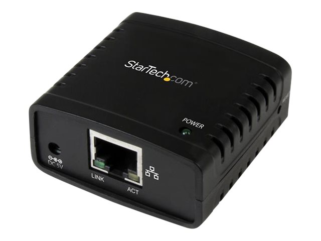 Startech.Com 10/100 Mbit/S Ethernet Auf Usb 2.0 Netzwerk Lpr Printserver, Schwarz, Aktivität, Link, Leistung, Ethernet-Lan, Ieee 802.3, Ieee 802.3U,