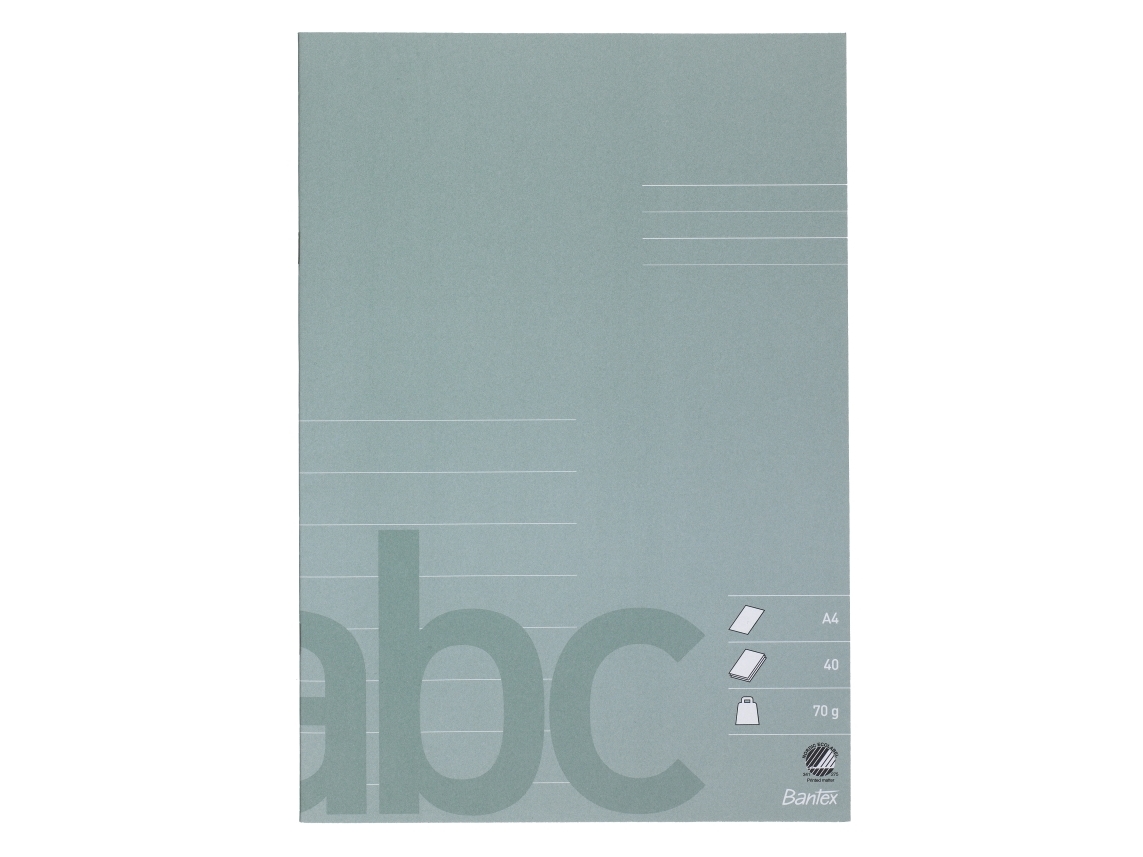 Skrivbok Bantex A4, 1/2 tomt, 1/2 linjerat (19,5 mm), dammgrönt (10 st.) | Skola & Hobby - Skolböcker & kalkylblad - Skolböcker och utkast | GameStuff