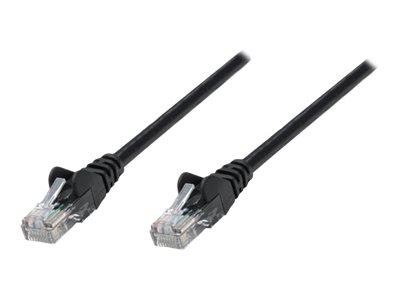 Intellinet Network Patch Cable, Cat6, 15M, Black, Cca, U/Utp, Pvc, Rj45, Gold Plated Contacts, Snagless, Booted, Lifetime Warranty, Polybag - Patchka