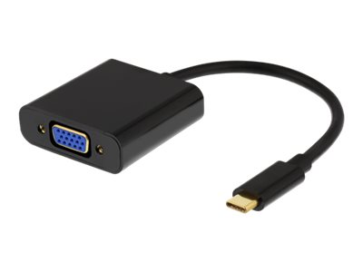 Deltaco Usbc-Vga6 - Videoadapter - Usb-C Han Til Hd-15 (Vga) Hun - 10 Cm - Sort - 1080P Unterstützung