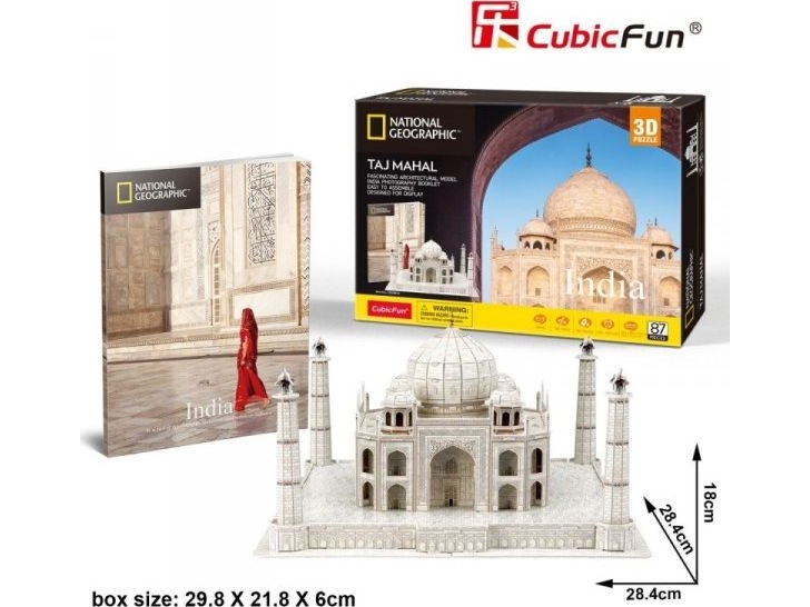 Kubischer Spass National Geographic 306-Ds0981 3D Puzzle - Taj Mahal