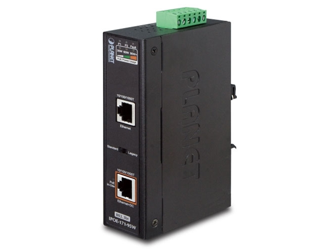 Planet Ipoe-171-95W, Gigabit Ethernet (10/100/1000), Power Over Ethernet (Poe), Wandmontage