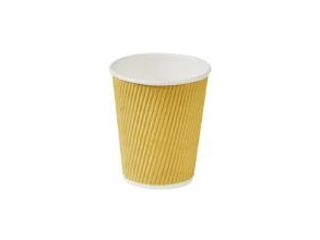 Kaffeebecher Aus Karton Nature Line 8Oz 25Cl Riffelwand 500Pcs/Glas - (500 Pcs.)
