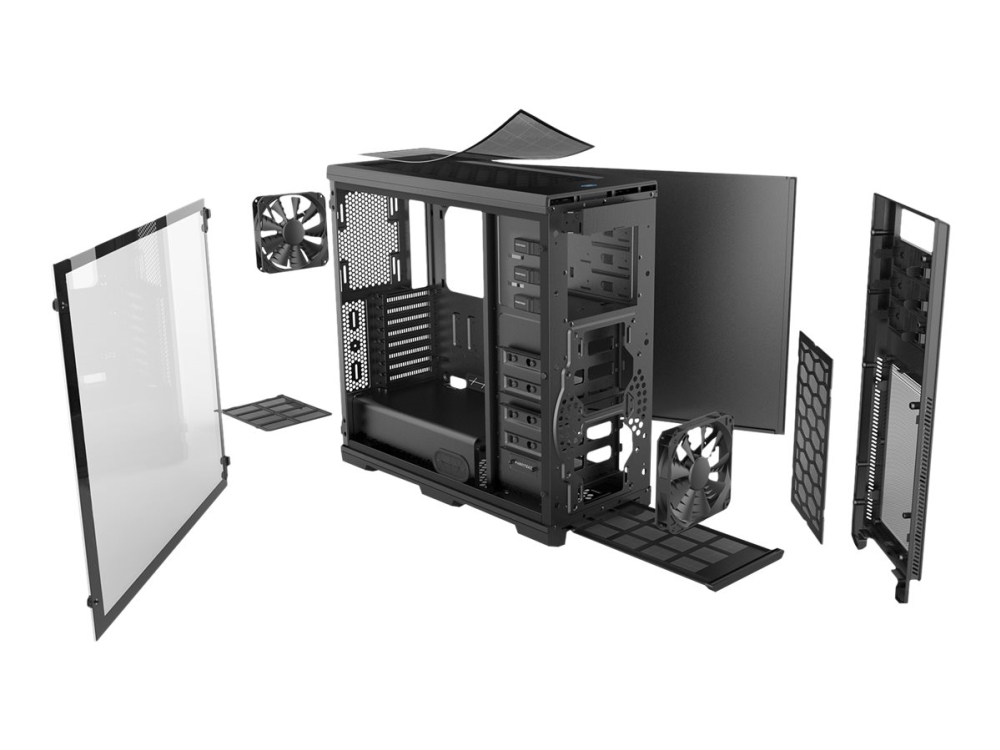 Phanteks Enthoo Pro Pc-Kabinet Midi Tower E-Atx Hærdet Glas, Sort