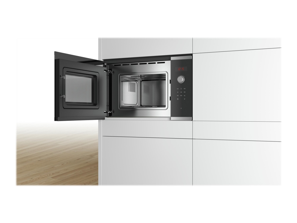 Bosch Serie 4 Bfl523ms0, Integriert, Solo-Mikrowelle, 20 L, 800 W, Eingebautes Display, Led
